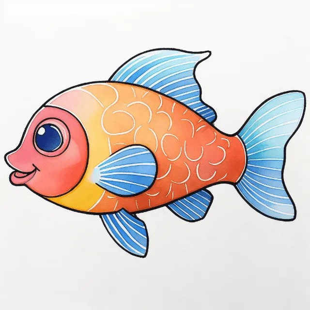 线稿一键上色工具效果对比 - 左侧黑白线稿，右侧AI智能上色后的彩色作品